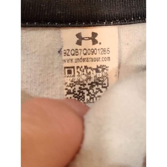 Under Armour Pullover Women's Medium Printed Black Fitted Coldgear 1/2 Zip Run - Picture 5 of 5
